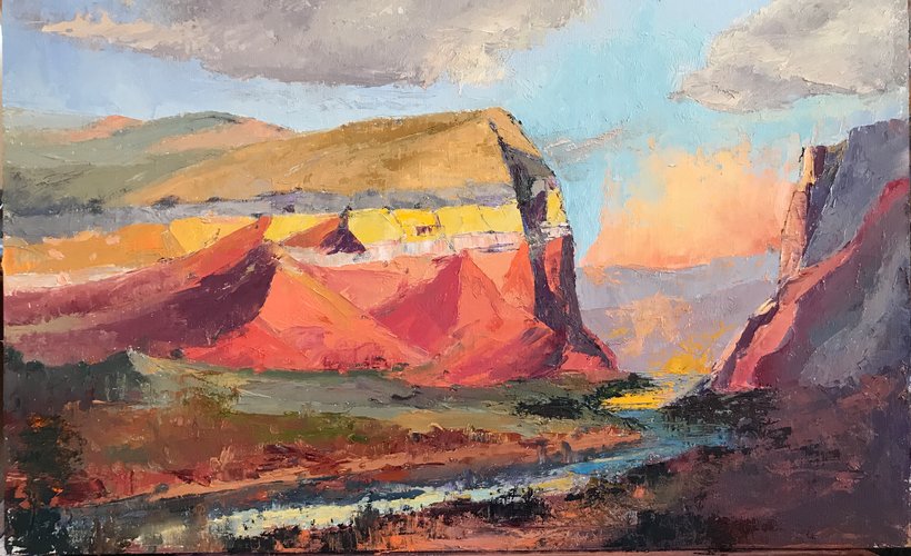 Chama River Cliffs (sold 2019) Large Image