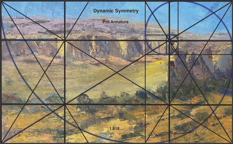 Luminous Lands VII PHI Dynamic Symmetry plus Spiral Large Image