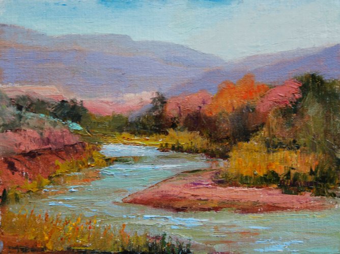 Chama River Afternoon (sold 2017) Large Image