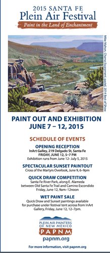 Evite for the 2015 Santa Fe Plein Air Festival Large Image