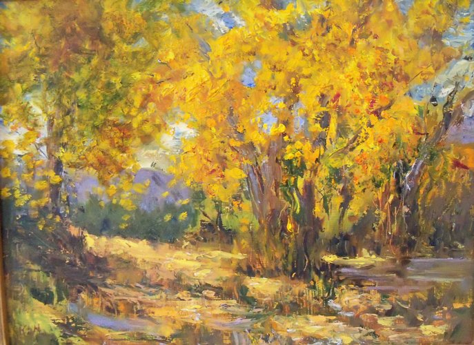 Golden Cottonwoods (sold 2014) Large Image