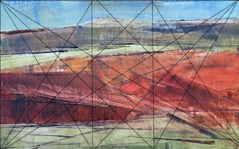 Abiquiu Cliff Abstraction, PAPNM Award with Dynamic Symmetry
