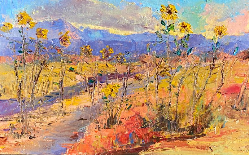 High Desert Sunflowers (sold 2021) Large Image