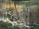 HANDELL At the Interior Falls 18x24 Small Image