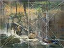 HANDELL At the Interior Falls with Dynamic Symmetry Armature, 18x24 Small Image