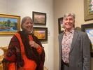 Karen at the PAPNM 2021 Juried Show with Collector Small Image