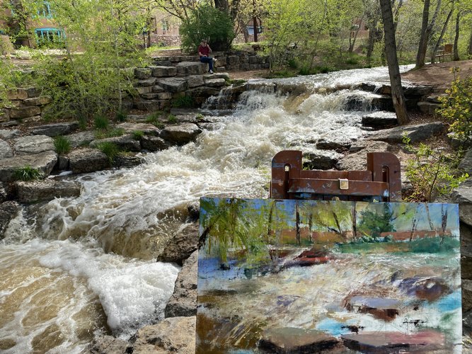 Turbulent Waters V Intermediate Stage with River Large Image